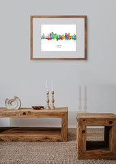 Lisbon Painting | Lisbon Skyline | Lisbon Cityscape | Portugal Painting | Lisbon Art Print | Lisbon Art | Lisbon Wall Art | Print Poster 641