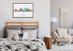 Madrid Skyline Print | Madrid Cityscape | Madrid Watercolor | Madrid Wall Art | Madrid Prints | Madrid Cityscapes | Madrid Art Print Madrid Spain 668