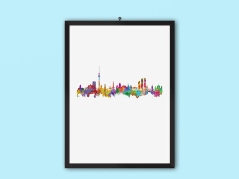 Berlin Artwork | Berlin Skyline Print | Berlin Watercolor | Berlin Cityscape | Berlin Art Print | Berlin Print | Berlin Painting | Poster 132