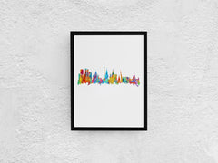 Moscow_Architecture, Moscow_Art_Print, Moscow_Artwork, Moscow_City, Moscow_Cityscape, Moscow_gift, Moscow_Kremlin, Moscow_Painting, Moscow_poster, Moscow_print, Moscow_skyline, Moscow_Skyline_Print, Moscow_Watercolor |FineLineArtCo