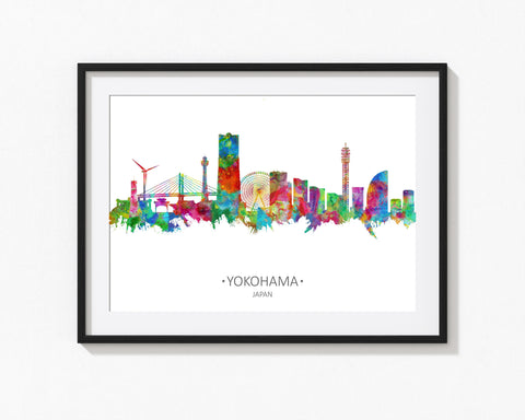 Yokohama Skyline | Yokohama | Yokohama Wall Decor | Yokohama Wall Art | Yokohama Print | Yokohama Cityscapes | Yokohama Poster Yokohama Cityscape 1208
