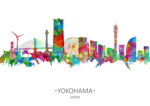 Yokohama Skyline | Yokohama | Yokohama Wall Decor | Yokohama Wall Art | Yokohama Print | Yokohama Cityscapes | Yokohama Poster Yokohama Cityscape 1208