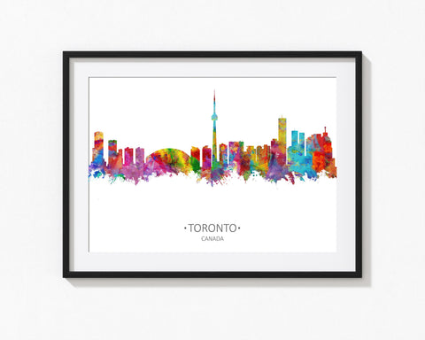 Toronto Illustration | Toronto Skyline Art | Toronto Drawing | Toronto Artwork | Toronto Watercolor | Toronto Cityscape | Toronto Wall Art 1112