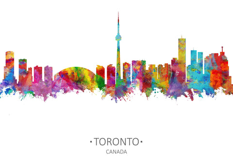 Toronto Illustration | Toronto Skyline Art | Toronto Drawing | Toronto Artwork | Toronto Watercolor | Toronto Cityscape | Toronto Wall Art 1112