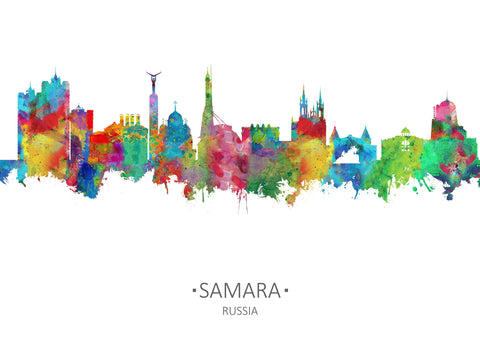 Samara Art | Samara Cityscapes | Samara Wall Art | Samara Print | Samara Poster | Samara Skyline | Russian Artwork | Russian Artist Watercolor 930