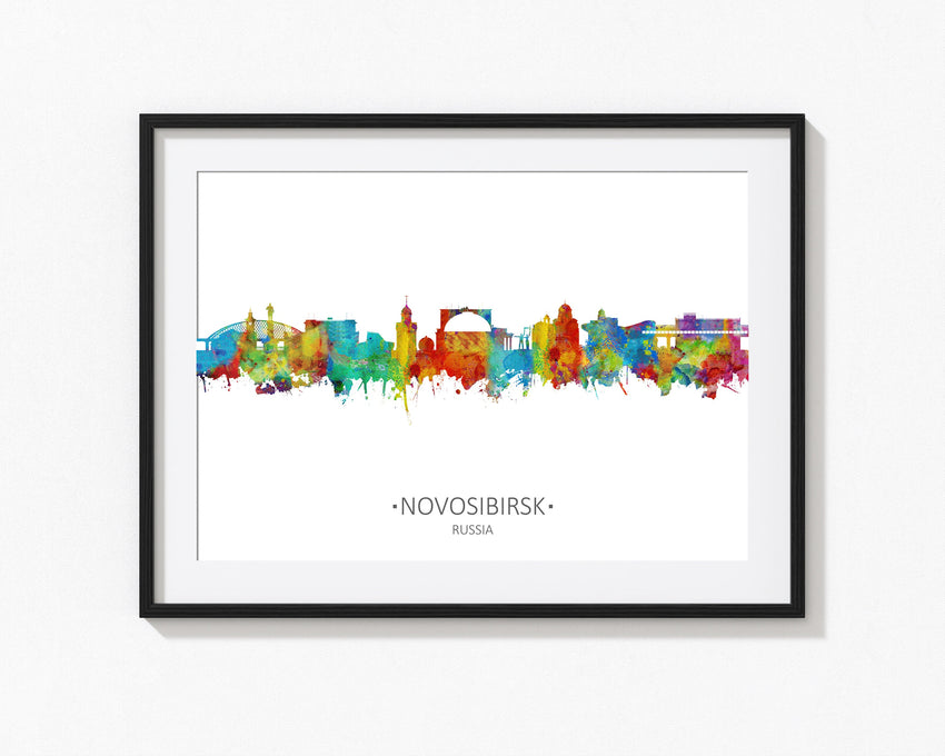 Novosibirsk Cityscape | Novosibirsk Skyline | Novosibirsk Watercolor | Novosibirsk Art Print | Novosibirsk Painting Poster Artwork Cityscapes 809