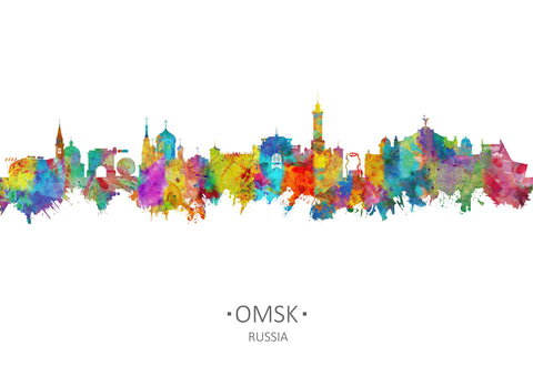 Omsk Art | Omsk Russia | Omsk Wall Art | Omsk Cityscapes | Omsk Poster | Omsk Skyline Print | Omsk Cityscape | Omsk Artwork | Omsk Artist Cityscapess 829