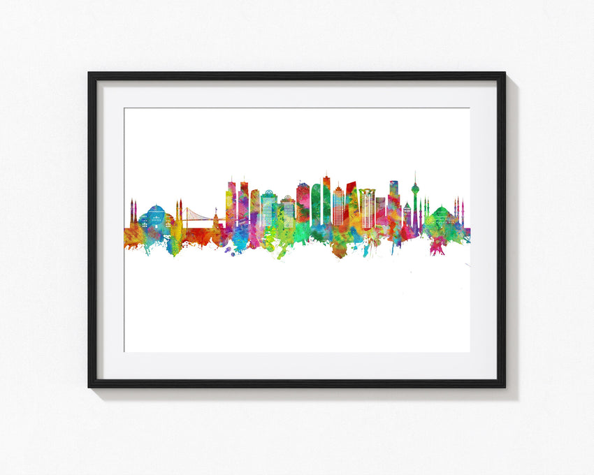 Istanbul Artwork | Istanbul Poster | Istanbul Wall Art | Istanbul Turkey | Istanbul Art | Istanbul Print | Istanbul Skyline | Instanbul City