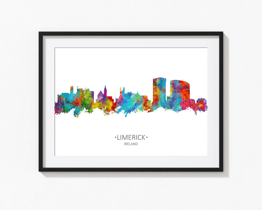 Limerick Print | Limerick Art | Limerick Poster | Limerick Wall Art | Limerick Ireland | Limerick City | County Limerick | Limerick Skyline 634