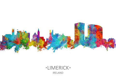 Limerick Print | Limerick Art | Limerick Poster | Limerick Wall Art | Limerick Ireland | Limerick City | County Limerick | Limerick Skyline 634