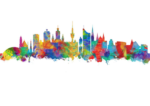 Leipzig Cityscapes | Leipzig Wall Art | Leipzig Art | Leipzig Print | Leipzig Wall Decor | Leipzig Artwork | Leipzig Skyline Leipzig City Artwork 626