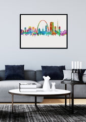 Missouri_Painting, MissouriArtwork, Saint_Louis, Saint_Louis_Print, St_Louis_City, St_Louis_City_Art, St_Louis_City_Print, St_Louis_Cityscape, St_Louis_Decor, St_Louis_Gift, St_Louis_Painting, St_Louis_Skyline, StLouis |FineLineArtCo