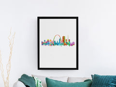 Missouri_Painting, MissouriArtwork, Saint_Louis, Saint_Louis_Print, St_Louis_City, St_Louis_City_Art, St_Louis_City_Print, St_Louis_Cityscape, St_Louis_Decor, St_Louis_Gift, St_Louis_Painting, St_Louis_Skyline, StLouis |FineLineArtCo