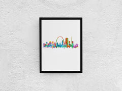 Missouri_Painting, MissouriArtwork, Saint_Louis, Saint_Louis_Print, St_Louis_City, St_Louis_City_Art, St_Louis_City_Print, St_Louis_Cityscape, St_Louis_Decor, St_Louis_Gift, St_Louis_Painting, St_Louis_Skyline, StLouis |FineLineArtCo