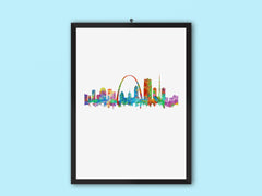 Missouri_Painting, MissouriArtwork, Saint_Louis, Saint_Louis_Print, St_Louis_City, St_Louis_City_Art, St_Louis_City_Print, St_Louis_Cityscape, St_Louis_Decor, St_Louis_Gift, St_Louis_Painting, St_Louis_Skyline, StLouis |FineLineArtCo