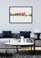 Brisbane Art Print | Brisbane Poster | Brisbane Art | Brisbane Artwork | Brisbane Cityscape | Brisbane Print | Brisbane Skyline Painting 191