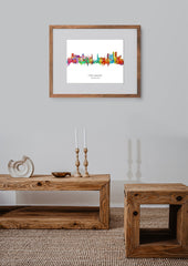 The Hague Artwork | Wall Decor | The Hague Poster | The Hague Wall Art | Hague Netherlands | The Hague Skyline | The Hague Cityscape | 1087