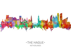 The Hague Artwork | Wall Decor | The Hague Poster | The Hague Wall Art | Hague Netherlands | The Hague Skyline | The Hague Cityscape | 1087