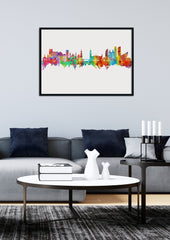 The Hague Artwork | Wall Decor | The Hague Poster | The Hague Wall Art | Hague Netherlands | The Hague Skyline | The Hague Cityscape | 1090