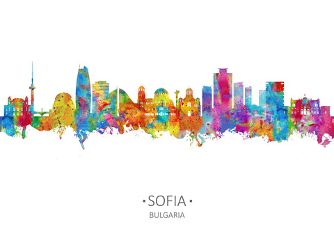 Sofia Art | Sofia Cityscapes | Sofia Poster | Bulgaria Wall Art | Sofia Wall Decor | Sofia Art Print | Sofia Bulgaria | Sofia City Sofia Wall Art 1028