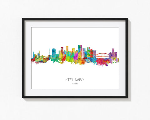 Tel Aviv Art | Tel Aviv Wall Art | Modern Tel Aviv Art | Tel Aviv Print | Paintings Tel Aviv Tel Aviv Poster Tel Aviv City Scape Decor Cityscapes 1081