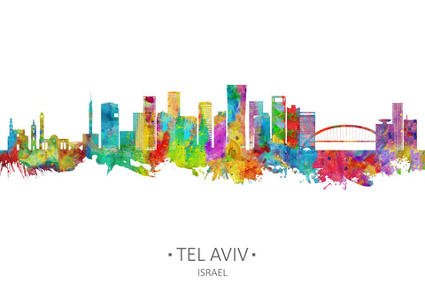 Tel Aviv Art | Tel Aviv Wall Art | Modern Tel Aviv Art | Tel Aviv Print | Paintings Tel Aviv Tel Aviv Poster Tel Aviv City Scape Decor Cityscapes 1081