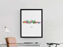 Sydney Wall Art | Sydney Painting | Sydney City | Sydney Artwork | Sydney Skyline | Sydney Cityscape | Aus Wall Art | Sydney Watercolor 1061