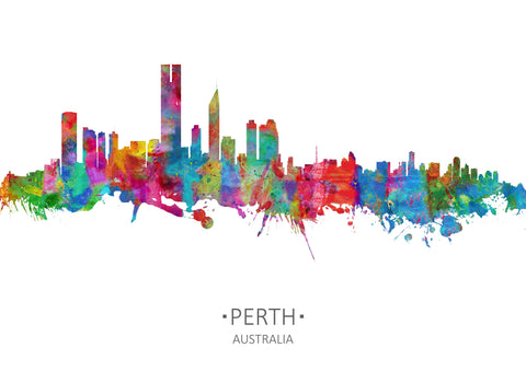 Perth Art Print | Perth Cityscapes | Western Australia | Perth Art | Wall Art Perth | Perth Cityscape | Perth Print | Perth Skyline Perth Wall Art 859
