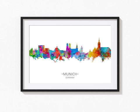 Munich Cityscapes | Munich Wall Art | Munich Art | Munich Print | Munich Wall Decor | Munich Artwork | Munich Skyline Munich City Artwork 768