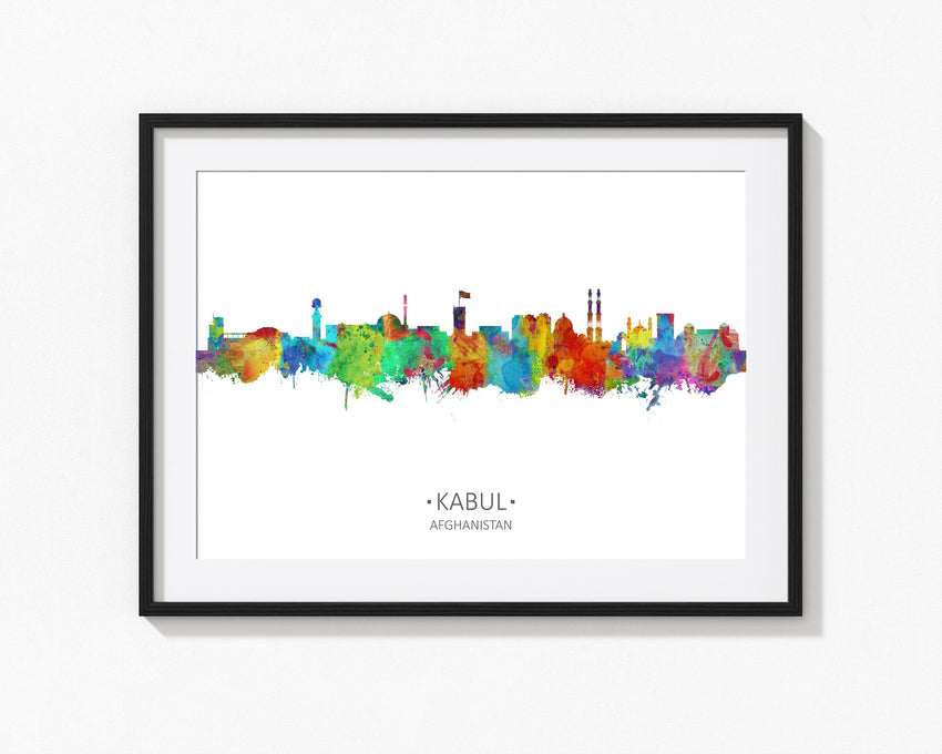 Kabul Cityscape | Afghani Art | Kabul Wall Art Decor | Afghani Print | Kabul Wall Art | Kabul City Scape Kabul City Skyline 20