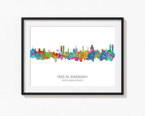 Ras Al Khaimah | United Arab Emirates | Uae Wall Art | Uae Print | Uae Art | Skyline | Cityscape | Poster Artwork Most Sold Cityscape Prints Shop 902