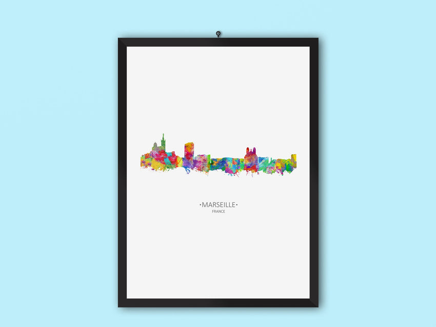 Marseille Cityscape | Marseille Poster | Marseille Art Print | Marseille Painting | Marseille Artwork | Marseille Cityscapes | Marseille Skyline 691