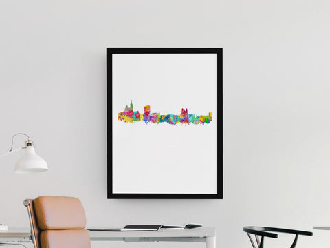 Marseille Cityscape | Marseille Poster | Marseille Art Print | Marseille Painting | Marseille Artwork | Marseille Cityscapes | Marseille Skyline 690