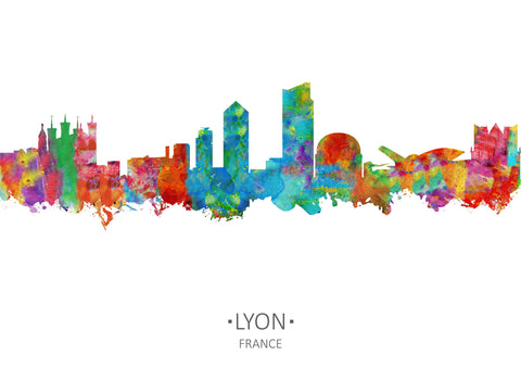 Lyon Cityscape | Lyon Poster | Lyon Art Print | Lyon France Art | Lyon Cityscapes | Lyon Wall Art | Lyon Prints | Lyon Artwork | Lyon Skyline CIty 663