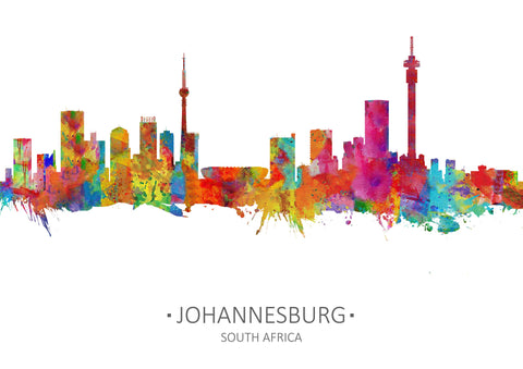 South Africa Skyline | Johannesburg Poster | Johannesburg Print | Johannesburg Art | Johannesburg Decor | Johannesburg City | Cityscapes | Artwork 1044