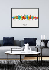 Berlin Artwork | Berlin Skyline Print | Berlin Watercolor | Berlin Cityscape | Berlin Art Print | Berlin Print | Berlin Painting | Poster 134