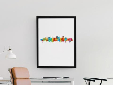 Berlin Artwork | Berlin Skyline Print | Berlin Watercolor | Berlin Cityscape | Berlin Art Print | Berlin Print | Berlin Painting | Poster 133