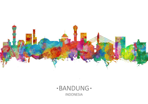 Bandung, Indonesia_Art, Indonesia_print, Indonesia_Souvenir, Indonesia_wall_art, Indonesian_Artwork, Indonesian_cityscape, Indonesian_Colorful, Indonesian_Gift, Indonesian_Gift_Idea, Indonesian_Inspired, Indonesian_Present, Indonesian_skyline |FineLineArtCo