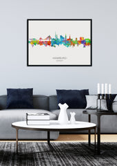 Hamburg Poster | Hamburg Skyline | Hamburg Print | Hamburg Wall Art | Hamburg Artwork | Hamburg Painting | German Artwork | Hamburg Germany 437