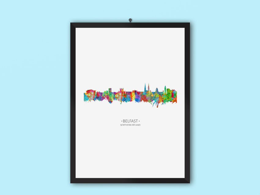 Belfast Skyline | Belfast Art Print | Belfast Artwork | Belfast Cityscape | Belfast City | Belfast Cityscapes | Belfast Wall Art | Poster Decor 125