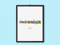 Belfast Skyline | Belfast Art Print | Belfast Artwork | Belfast Cityscape | Belfast City | Belfast Cityscapes | Belfast Wall Art | Poster Decor 125