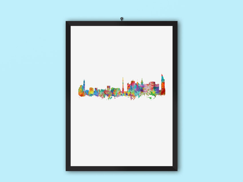 Montevideo, Uruguay Poster | Montevideo Art Print | Montevideo Wall Art | Uruguay Cityscapes Print | Montevideo Decor | Montevideo Skyline 737