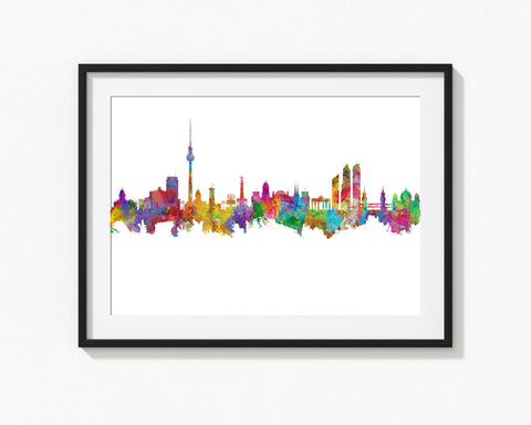 Berlin Cityscape | Berlin Skyline | Berlin Artwork | Berlin Skyline Print | Berlin Watercolor | Berlin Art Print | Berlin Print | Painting 136