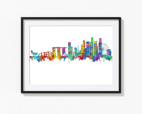 city_scape_print, Singapore_Art_Print, Singapore_artwork, Singapore_City, Singapore_City_Art, Singapore_City_Print, Singapore_painting, Singapore_Print, Singapore_prints, Singapore_Skyline, Singapore_Wall_Art, Singapore_wall_decor, Singapore_Watercolor |FineLineArtCo