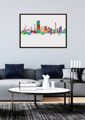 Yokohama Skyline | Yokohama Cityscape | Yokohama Wall Decor | Yokohama Wall Art | Yokohama Print | Yokohama Cityscapes | Yokohama Poster Artist 1210