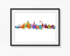 Thailand Artwork | Cityscape Prints Artwork | Bangkok Poster | Thailand Wall Art | Bangkok Print Bangkok Artwork Cityscape Art Print 1085