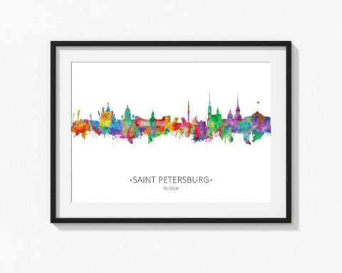 St Petersburg Art | Saint Petersburg | St Petersburg Poster | St Petersburg Cityscapes | St Petersburg Print | St Petersburg Painting Russia 1056