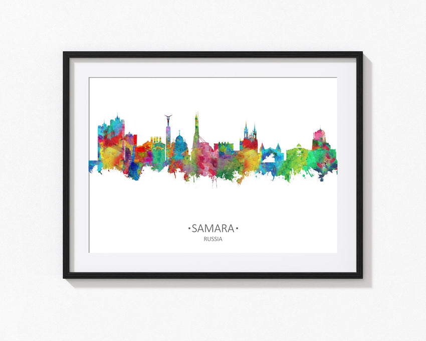 Samara Art | Samara Cityscapes | Samara Wall Art | Samara Print | Samara Poster | Samara Skyline | Russian Artwork | Russian Artist Watercolor 930