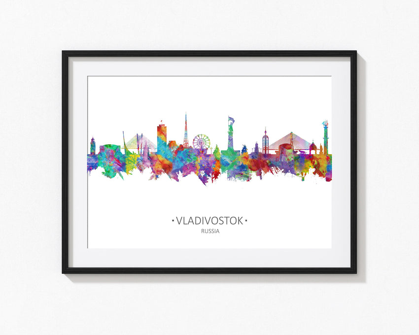 Vladivostok Print | Vladivostok Wall Art | Vladivostok Poster | Vladivostok Skyline | Vladivostok Cityscape Vladivostok Artwork Prints Cityscapes 1168