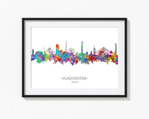 Vladivostok Print | Vladivostok Wall Art | Vladivostok Poster | Vladivostok Skyline | Vladivostok Cityscape Vladivostok Artwork Prints Cityscapes 1168